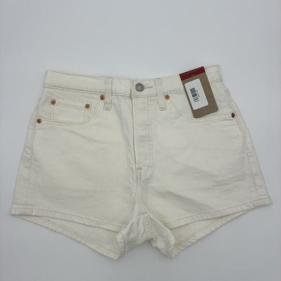Levi's Pants - Levi’s 501 Women’s White Denim Shorts Button Fly Size 28 NWT Classic